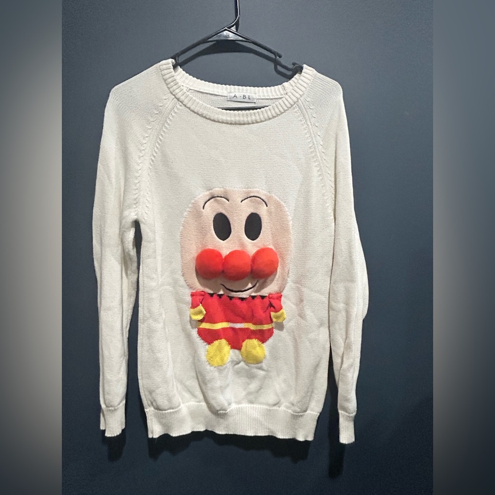 Anpanman Charming White Sweater
